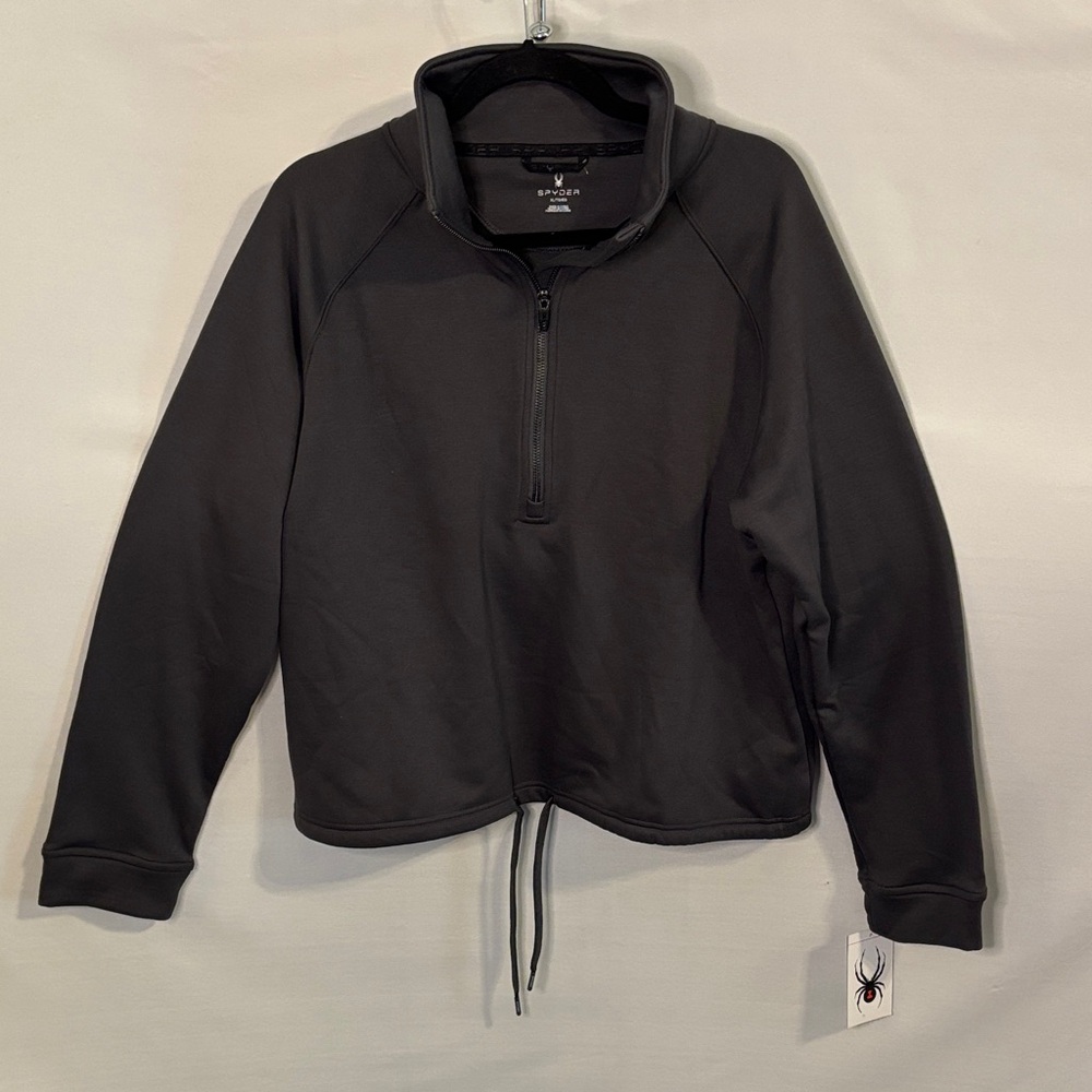 Spyder Ladies' Xtryme Half-Zip Pullover Gray Fleece Sweatshirt Jacket XL NWT